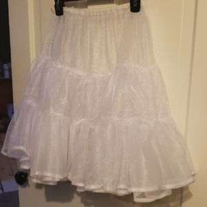 Sparkling white petticoat